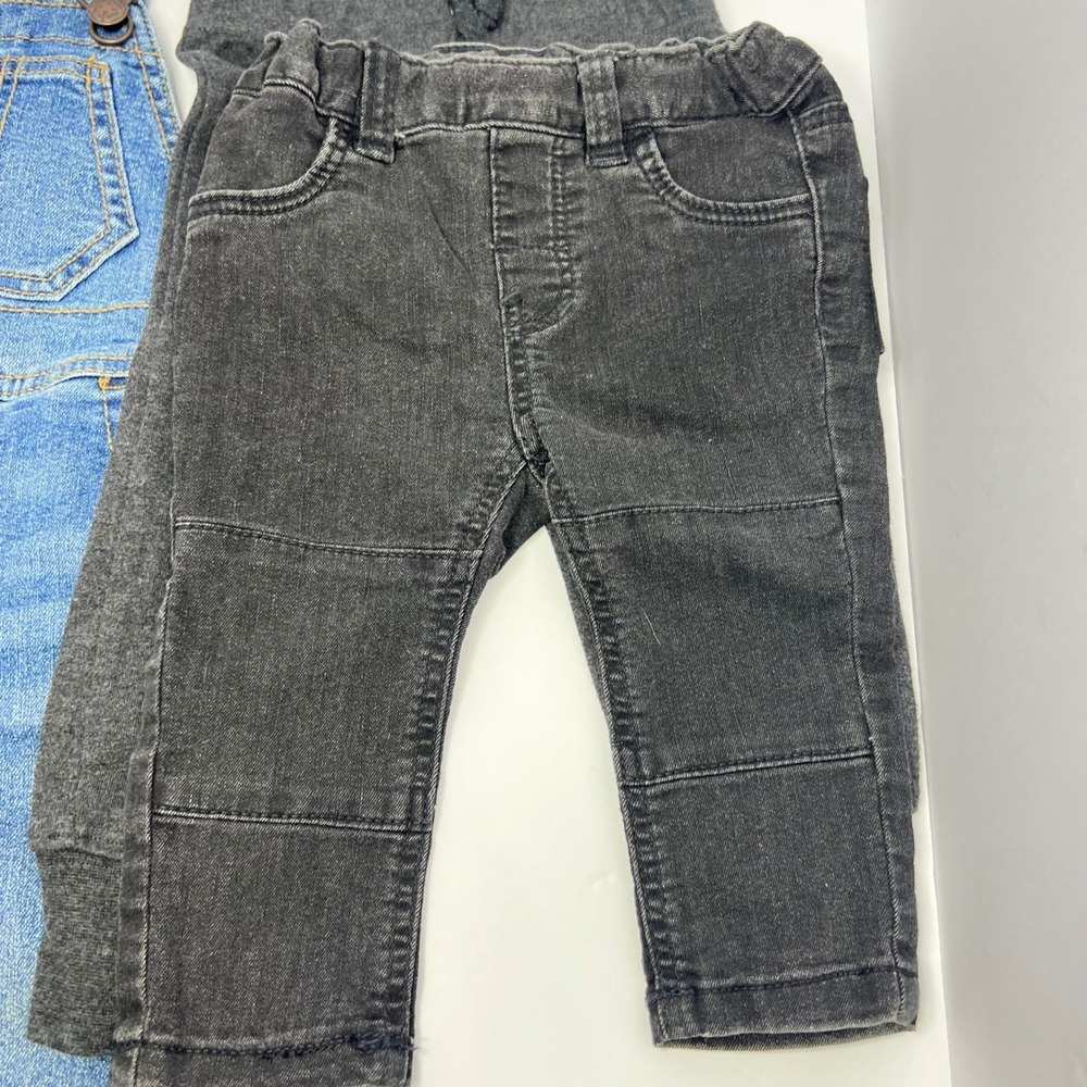 Fall Outfit Lot 9-12M OshKosh Overalls Joggers Jeans Bodysuit H&M Koala Baby - Picture 5 of 10